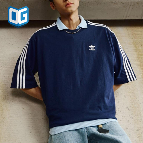 Adidas/阿迪达斯正品三叶草男士运动宽松透气针织经典T恤JP1059