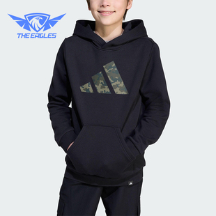 CAMO HD大童针织连帽运动休闲卫衣JV5128 阿迪达斯正品 Adidas