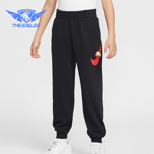 IQ3935 Sportswear大童休闲松紧腰束脚印花长裤 010 耐克正品 Nike