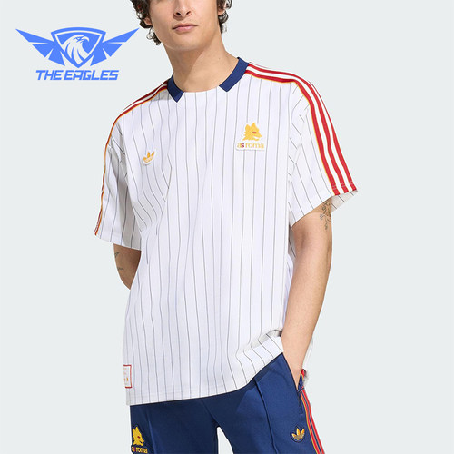 Adidas/阿迪达斯正品三叶草男女运动圆领经典复古足球短袖JM2128