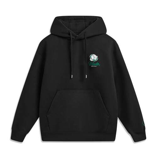 李宁正品韦德 x Jay Flow联名系列男子轻盈保暖连帽卫衣AWDVF47