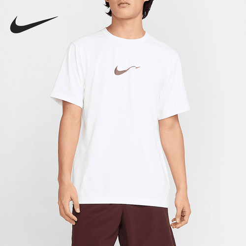 Nike/耐克官方正品夏季新款男士透气跑步训练短袖T恤HV4882-100