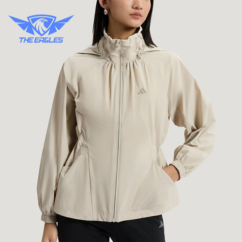 Adidas/阿迪达斯正品SFL WV JKT女士宽松防晒户外时尚外套KH2659
