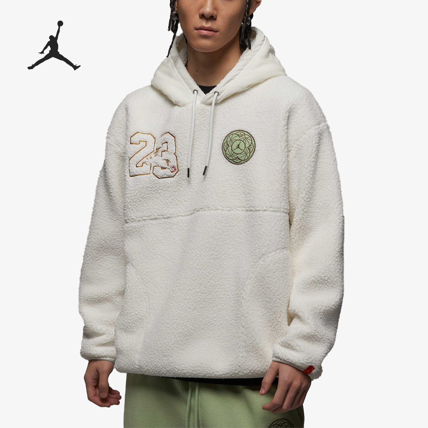 Nike/耐克官方正品Air Jordan男子休闲摇粒绒连帽卫衣FB1451-108