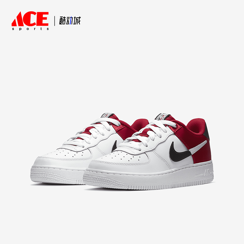 Nike/耐克正品Air Force 1 GS女子大童休闲透气板鞋CK0502-600