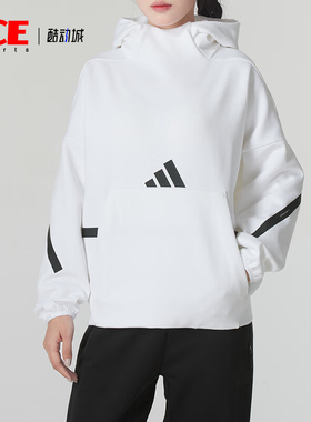 Adidas/阿迪达斯正品W Z.N.E. OH HD 女士休闲简约宽松卫衣JI7553