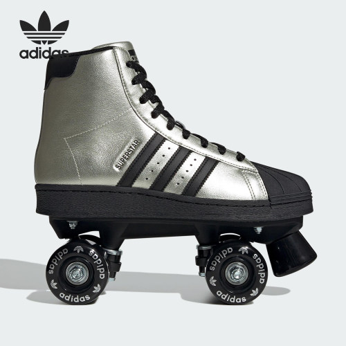 Adidas/阿迪达斯正品SUPERSTAR82SKATE新款经典双排轮滑鞋JS4041