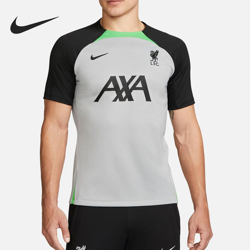 Nike/耐克正品Dri-Fit男士圆领训练足球短袖T恤DX3020-013