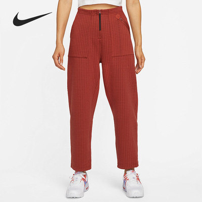 Nike/耐克正品女子舒适直筒中腰针织运动休闲长裤 DD4615-670
