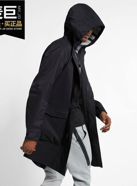 Nike/耐克正品M NRG PARKA 男子黑色运动连帽风衣夹克外套 AV8271