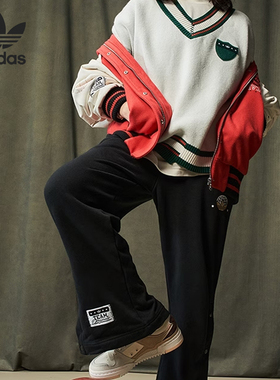 Adidas/阿迪达斯正品三叶草女子休闲运动复古夹克外套HS9512