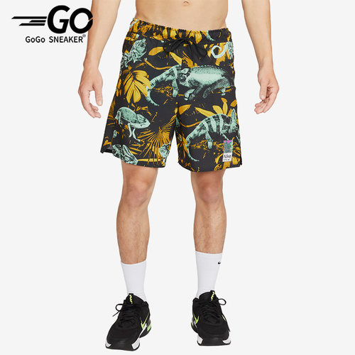 Nike/耐克正品Dri-FIT男士运动满印图案训练梭织短裤FB7981-309