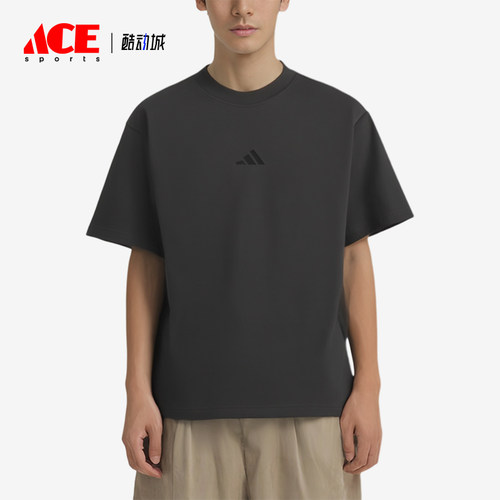 Adidas/阿迪达斯正品套头运动风休闲短袖T恤男短袖T恤KB4874