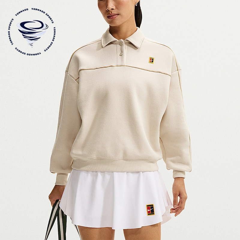 Nike/耐克正品Court Collection女士加绒长袖卫衣IU3254-104