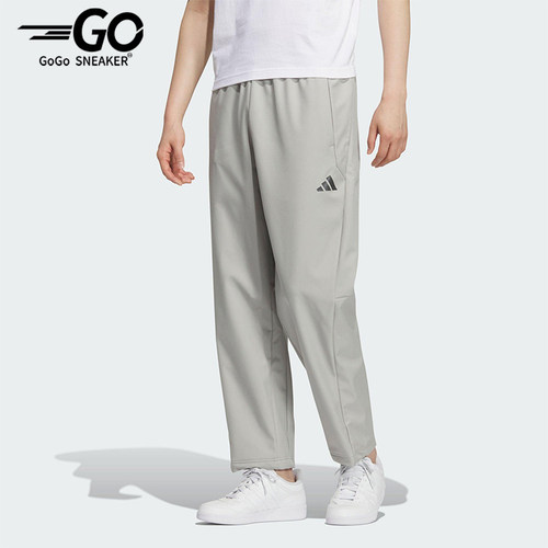 Adidas/阿迪达斯正品男士户外拒水直筒运动休闲梭织长裤KR8300