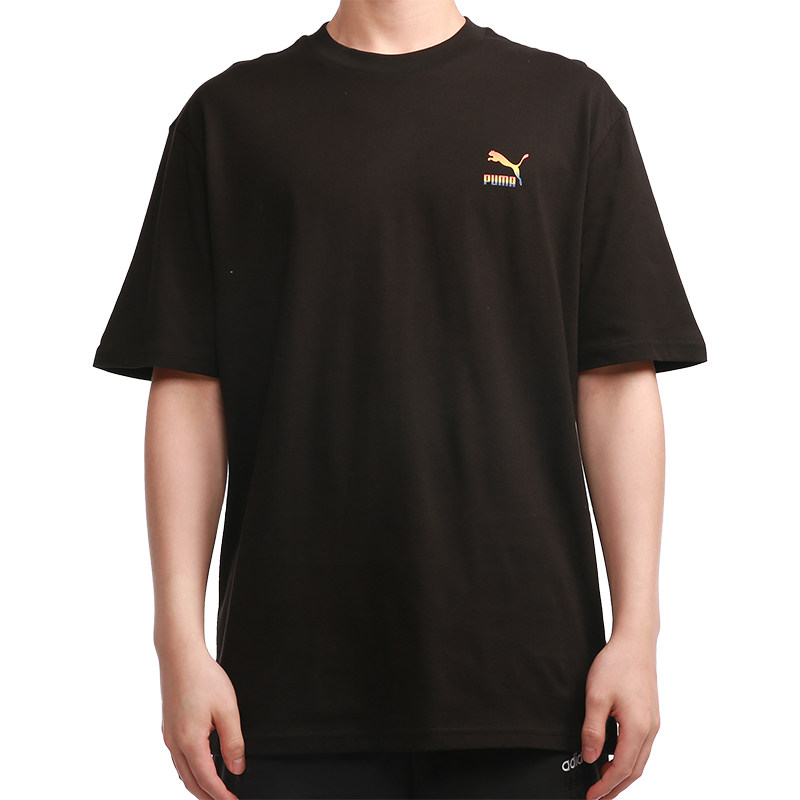 PUMA/彪马正品当季新款透气短袖男子圆领休闲运动T恤 534095-01