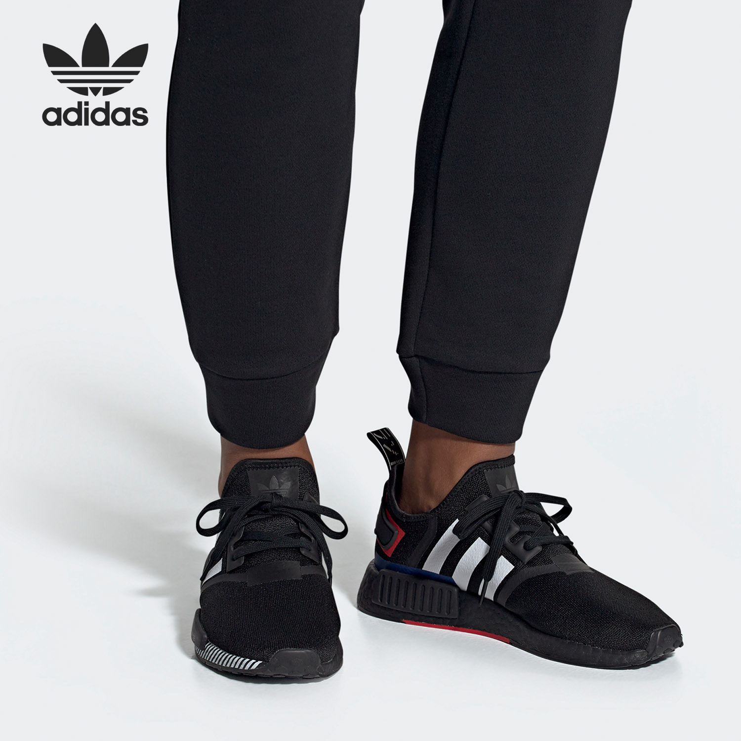 Adidas/阿迪达斯正品三叶草 NMD_R1 男女缓震经典运动鞋EF1734