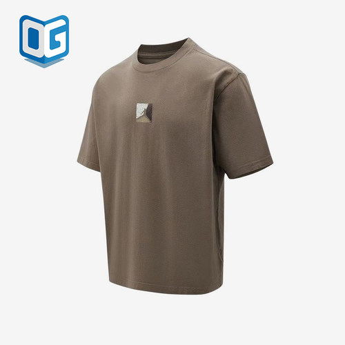 Nike/耐克正品JORDAN新款男棕色亲肤圆领经典短袖T恤IF3065-040