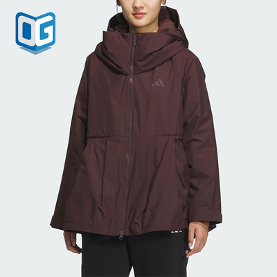 Adidas/阿迪达斯正品2025秋季款女士运动连帽耐穿印花外套KC0031