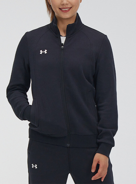 UA/安德玛正品休闲女士针织复古户外长袖夹克外套21600308-001