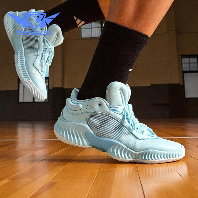 Adidas/阿迪达斯正品男士训练减震耐磨运动低帮系带篮球鞋JH5839