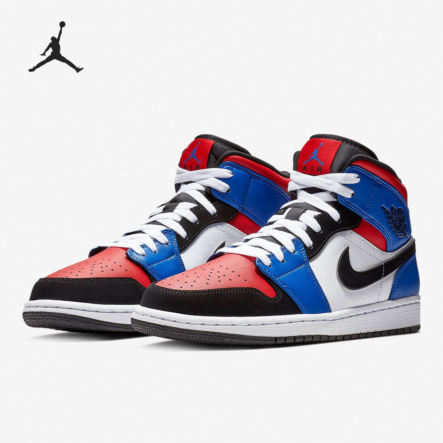 Nike/耐克官方正品Air Jordan 1 Mid AJ1男女高帮板鞋554724-124