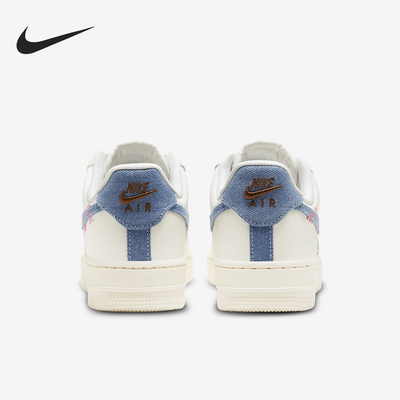 Nike/耐克正品新款女士牛仔面料拼接低帮系带板鞋FJ7740-141