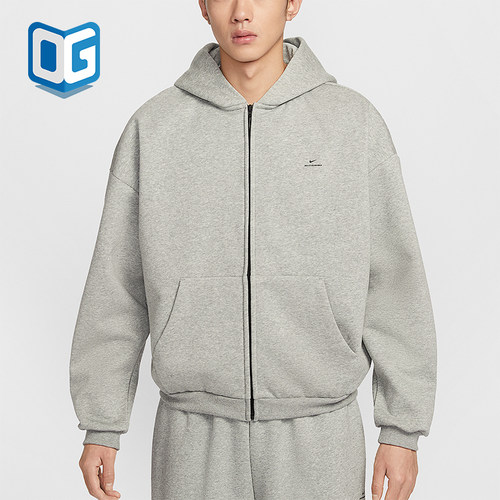Nike/耐克正品2025冬季款男士日常连帽印花篮球外套IO3690-063