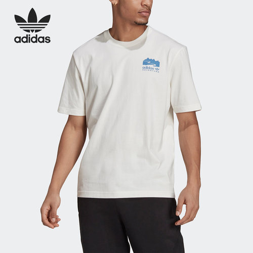 Adidas/阿迪达斯正品三叶草男子运动休闲圆领短袖T恤H13913