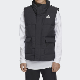 Adidas 儿童背心休闲运动训练舒适羽绒马甲GG3722 阿迪达斯正品