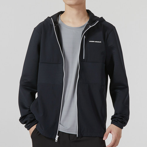 UA/安德玛正品STORM DAYTONA FZ男士高尔夫运动外套1379722-001