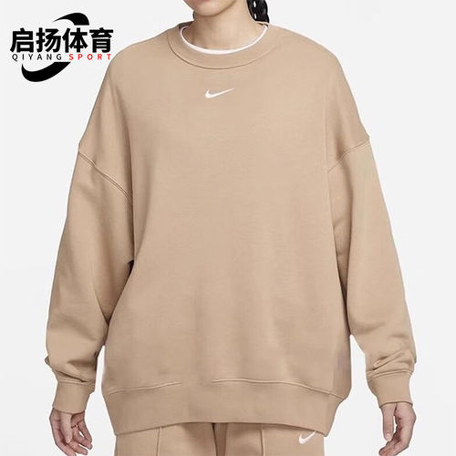 Nike/耐克正品新款女士圆领加绒休闲宽松经典运动卫衣DD5633-200