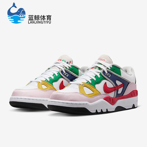 Nike/耐克正品Air Force 3男士休闲运动耐磨拼接板鞋FQ7012-100