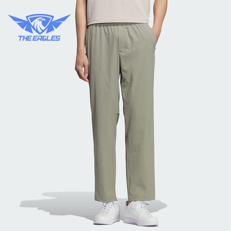 Adidas/阿迪达斯正品夏季男士时尚梭织凉感经典直筒运动裤KE6003