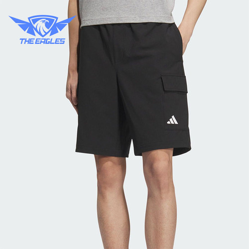 Adidas/阿迪达斯正品2025男士透气工装休闲户外短裤KC3089