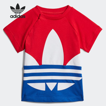 Adidas/阿迪达斯正品三叶草婴童运动短袖T恤 GD2633 GE1968