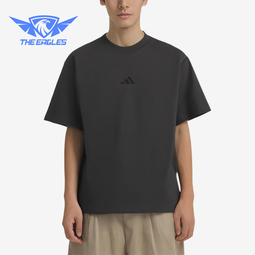 Adidas/阿迪达斯正品套头运动风休闲短袖T恤男短袖T恤KB4874