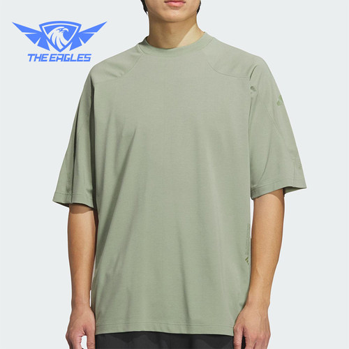 Adidas/阿迪达斯正品2025夏季男士宽松透气经典圆领短袖JZ8430