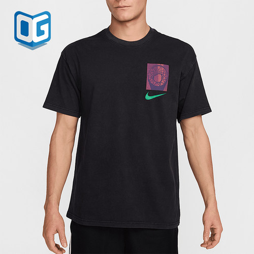 Nike/耐克正品新款男士圆领针织经典透气经典短袖T恤HJ3326-010