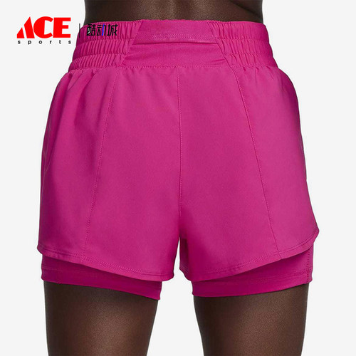 Nike/耐克正品2025女士运动二合一梭织印花跑步短裤DX6013-615