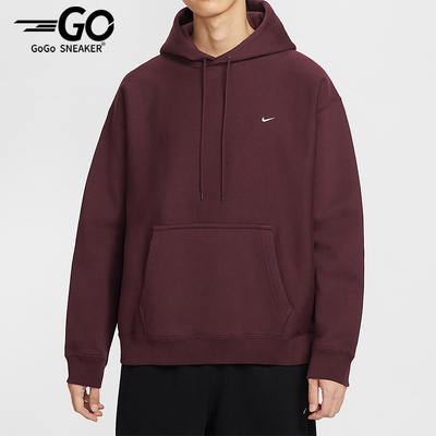 Nike/耐克正品Solo Swoosh男士运动针织复古加绒卫衣HV1083-652