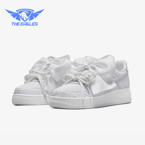Nike/耐克正品Air Force 1女士蝴蝶结时尚经典休闲板鞋DV4244-111