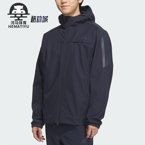 Adidas/阿迪达斯正品SL WARM JKT男士连帽训练户外运动外套KA1306