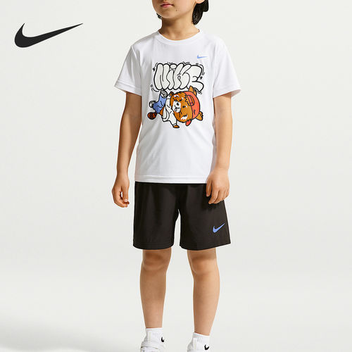 Nike/耐克正品Red Panda小童透气运动印花日常套装IZ8367-010