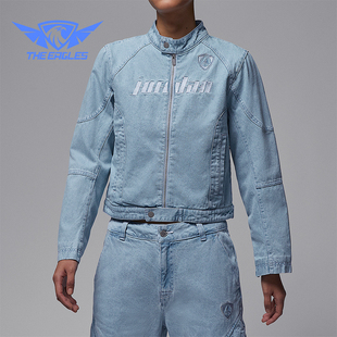 牛仔外套IM9712 Nike Moto女士休闲复古短款 Jordan 440 耐克正品