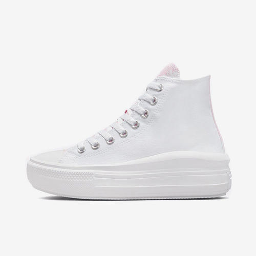 Converse匡威ChuckTaylorAllStarMov休闲帆布鞋女款粉白色571577C