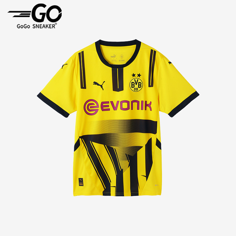 Puma/彪马正品BVB CUP男士运动透气训练拼接足球时尚网眼短袖