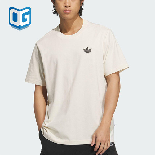 Adidas/阿迪达斯正品三叶草男士宽松透气经典图案运动短袖KA2254