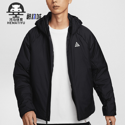 耐克男士运动保暖连帽宽松外套