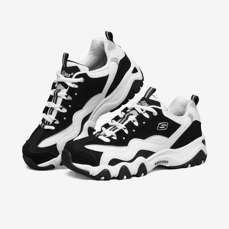 Skechers/斯凯奇正品经典熊猫鞋厚底老爹鞋复古女子运动休闲鞋